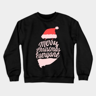 Merry Christmas Everyone Santa Design Crewneck Sweatshirt